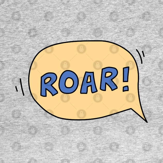 Roar speech bubble by hyperactive